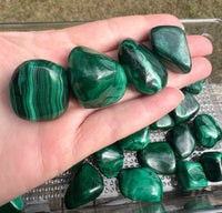 Natural Malachite Tumbles