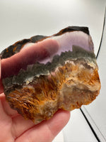 Fluorite Mixed Cube Pyrite & Acicular Slab #1