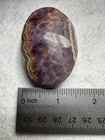 Amethyst Mixed with Stripe Agate Palm Stone #1