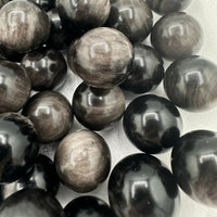 Silver Sheen Obsidian Spheres