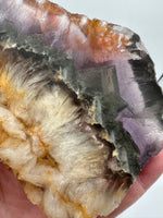 Fluorite Mixed Cube Pyrite & Acicular Slab #5