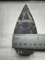 Ocean Jasper Polished Arrow Flame Freeform #1 Multicolor Patterning