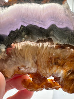 Fluorite Mixed Cube Pyrite & Acicular Slab #3