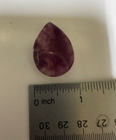 Pear Shape Candy Fluorite Cabochon #12