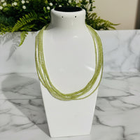 Natural 2mm Peridot Necklaces