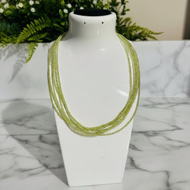 Natural 2mm Peridot Necklaces