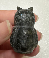 Carved Labradorite Owl