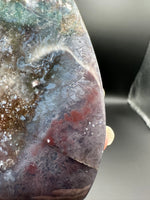 Ocean Jasper Polished Arrow Flame Freeform #2 – Green & Multicolor
