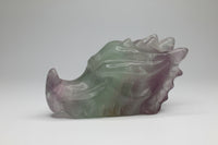 Rainbow Fluorite Dragon Head Carving #11 – 372g