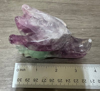Fluorite Dragon Head Carving #16