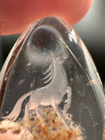 Beautiful Horse Garden Quartz Inner Scene Carving #1