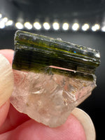 Natural Quartz with Green Tourmaline Crystal – Minas Gerais, Brazil Mineral Specimen