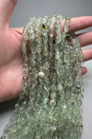 Prehnite Freeform Bead Strand