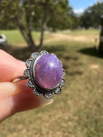 Natural Charoite Ring #19
