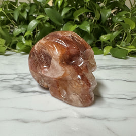 Unique Fire Quartz Skull #5