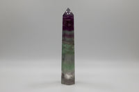 Large Fat Watermelon Fluorite Tower #1