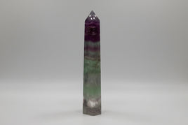 Large Fat Watermelon Fluorite Tower #1
