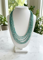 Natural 2mm Blue Opal Necklaces