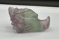 Rainbow Fluorite Dragon Head Carving #11 – 372g