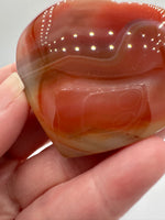 Carnelian Heart Palm Stone #7