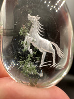 Beautiful Horse Garden Quartz Inner Scene Carving #5