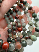 Natural Bloodstone 6mm Bracelet 7.5”