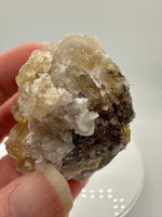 Golden Cube Fluorite Cluster – Moscona Mine, Spain Specimen #2