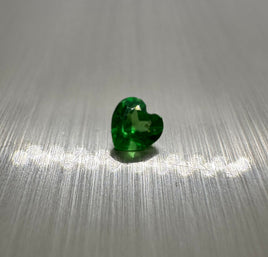 Tsavorite Garnet 3.5mm Heart Shape .019ct