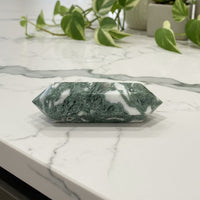 Moss Agate Double Terminated Point #7