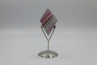 Rhombus Shaped Fluorite Carving with Stand #4