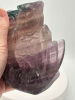 Carved Fluorite Owls