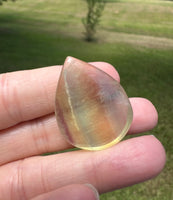 Pear Shape Candy Fluorite Cabochon #8