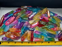 Aura Colorful Clear Quartz Small to Medium