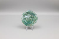 Moss Agate Polished Round Slice #14