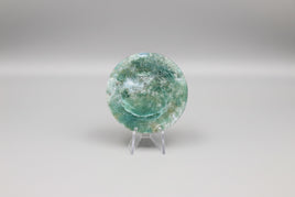 Moss Agate Polished Round Slice #14