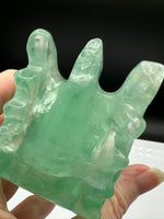 Natural Green Fluorite Dragon Head Carving #8 – 451g