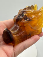 Fluorite Dragon Head Carving #14