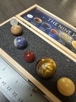 The Nine Planets Crystal Ball Set with Wooden Box