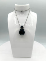 Black Obsidian Perfume/Essential Oil Bottle Necklace