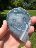 Dyed Blue/Teal Agate Slice #7