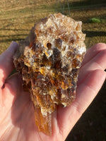 Natural Amber Calcite Raw Specimen UV Reactive #3