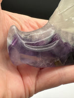 Rainbow Fluorite Dragon Head Carving #7 – 405g
