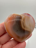 Carnelian Heart Palm Stone #6