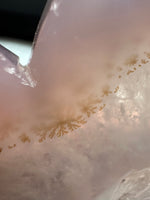 Druzy Dendrite Agate Geode Indigenous-Inspired Profile Headdress Carving #9