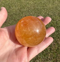 Honey Calcite Sphere #6
