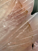 Druzy Dendrite Agate Geode Indigenous-Inspired Profile Headdress Carving #9