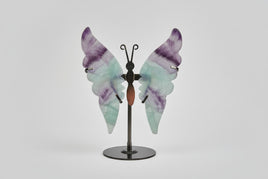 Fluorite Butterfly Wings & Stand #1