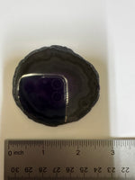 Dyed Purple Agate Slice #25