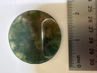 Moss Agate Polished Round Slice #39