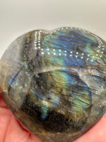 Large Beautiful Labradorite Heart